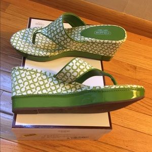 Women’s size 10 Coach wedge sandals